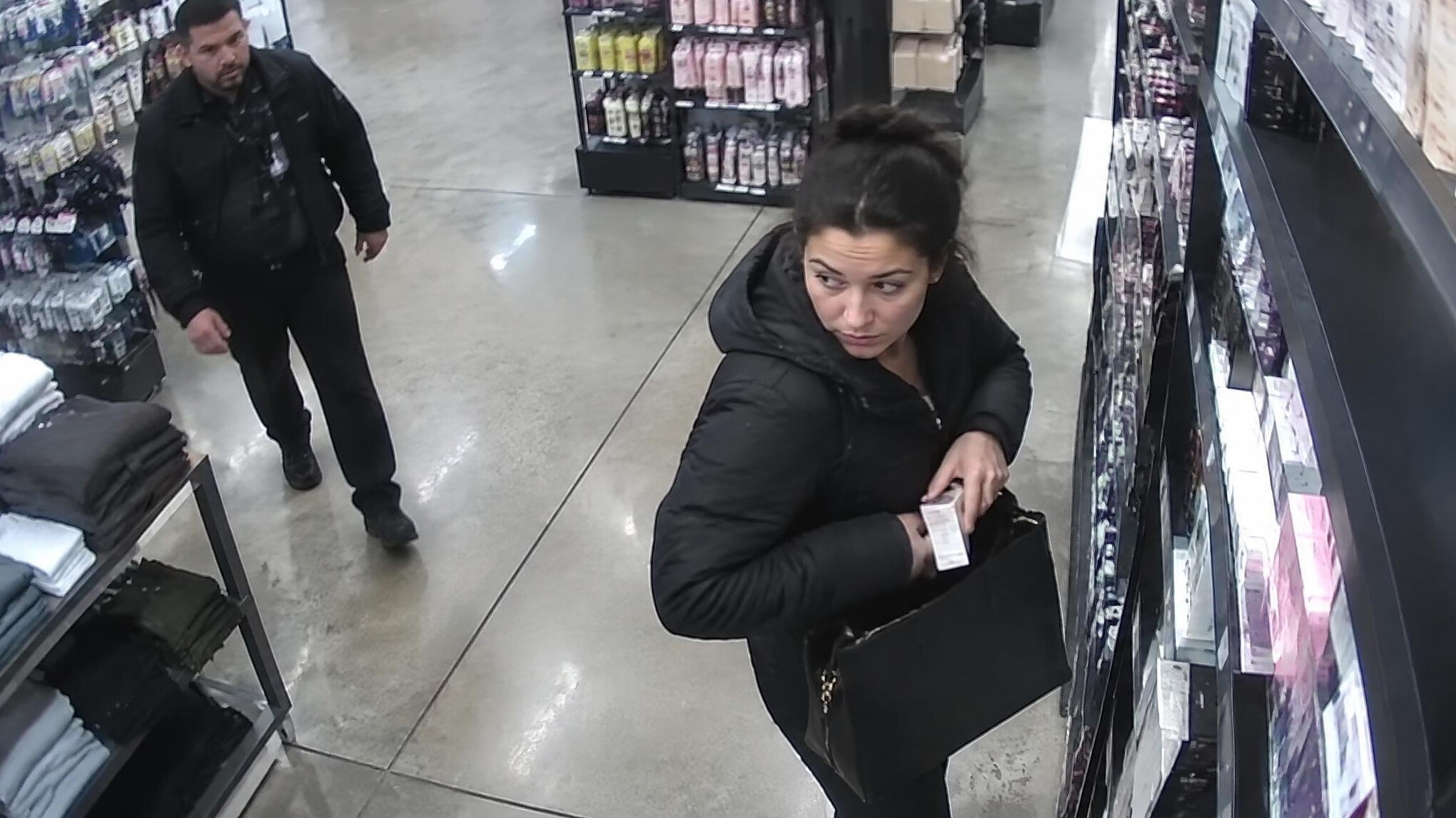 shoplifter caught red handed