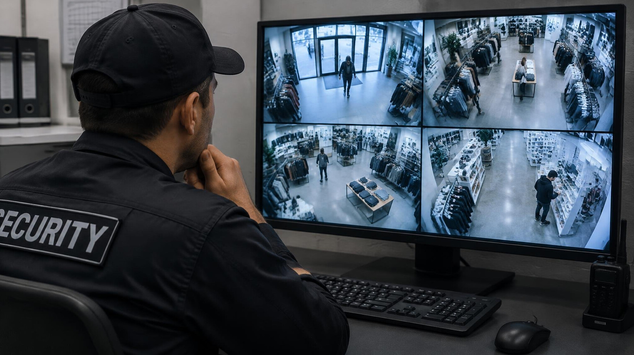 cctv monitor in retail