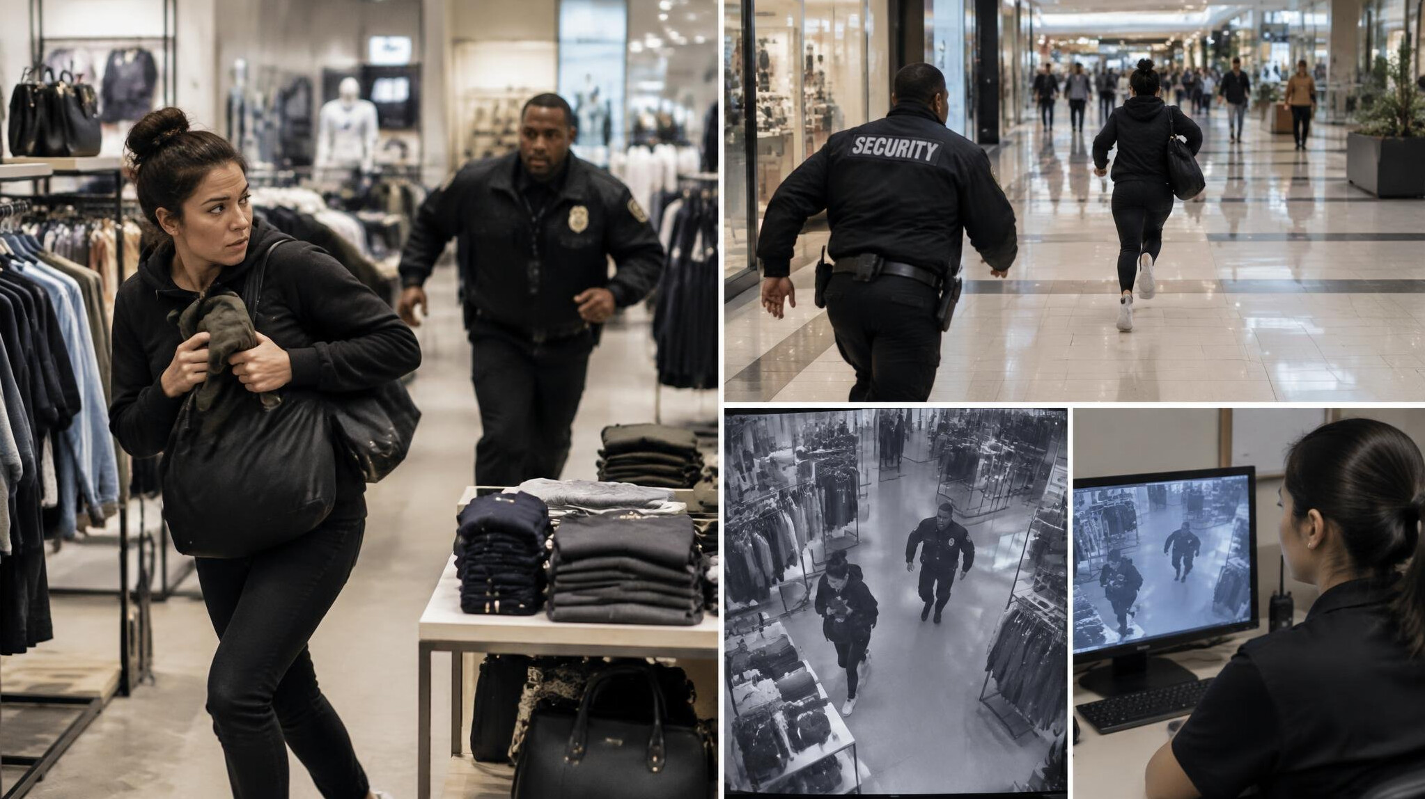 retail store interior with security